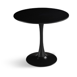 Anybear 31.5" Round Black Dining Table, Medieval Casual Table Seating 2-4 People - 1 of 4