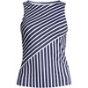 Lands' End Women's Mastectomy Chlorine Resistant Square Neck Tankini Top Swimsuit Adjustable Straps - 3 of 4