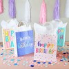 Sparkle and Bash 24 Pack 8 x 10 x 4 Inch Happy Birthday Gift Bags with Handles and 24 Sheets White Tissue Paper, 4 Pastel Colors - 4 of 4
