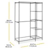Whitmor Gunmetal Double Rod Closet All Metal Gray - 3 of 3