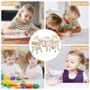 Height-Adjustable Kids Table and 2 Chairs Set with Graffiti Desktop, Toddler Table with Storage and Non-Slip Legs for Reading, Drawing, Playing - 4 of 4