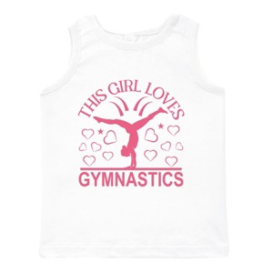 The Juniper Shop This Girl Loves Gymnastics Toddler Tank - 1 of 4