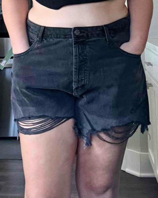 Black ripped outlet shorts target