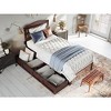 AFI Furnishings Warren Platform Bed T with Drawers AW - 3 of 4