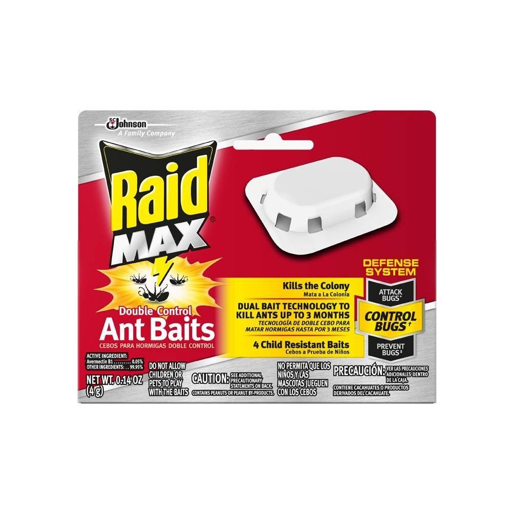 UPC 046500116933 product image for Raid Max Double Control Ant Baits 4ct | upcitemdb.com