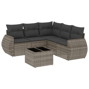 vidaXL Garden Sofa Set Grey - 1 of 4