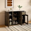 NicBex Modern Buffet Sideboard Cabinet with Drawer and 3 Doors Freestanding Kitchen Storage Cabinet - 2 of 4
