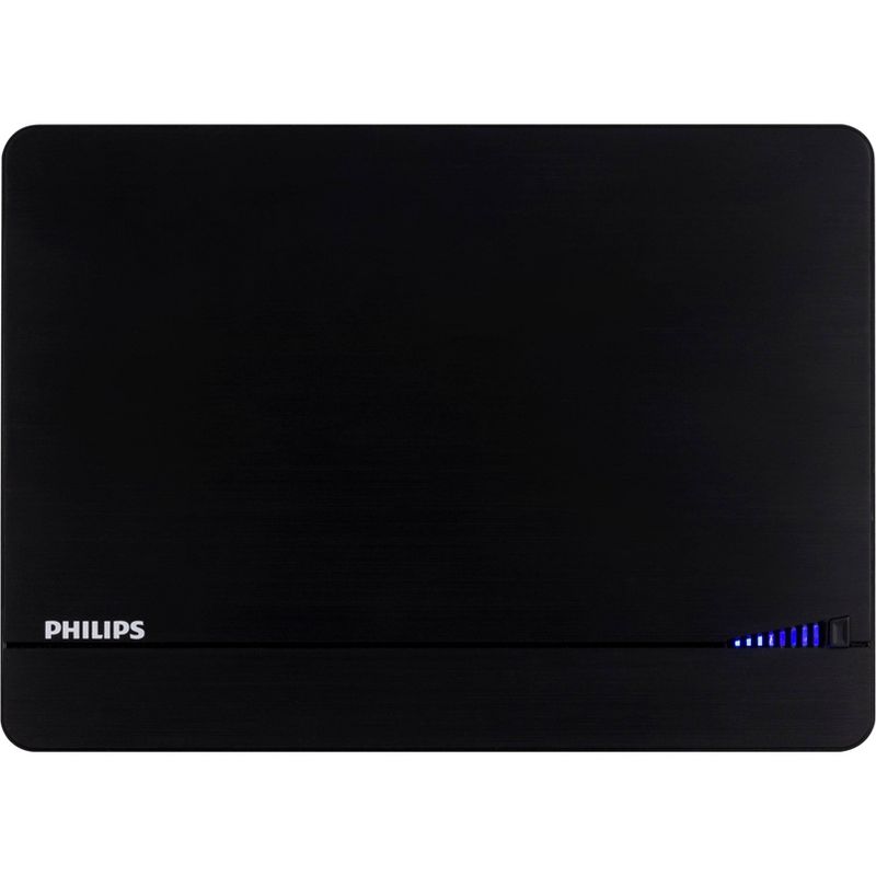 Philips Elite Indoor Amplified Signal Finder TV Antenna with 10 ft. Coax Included - Black, 3 of 10