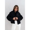 Coolmee Womens Cropped Pea Coat Casual Button Down Short Jackets Fall Winter Outerwear with Pockets - 2 of 4