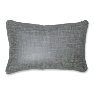 Alchemy Linen Platinum Lumbar Throw Pillow Silver - Pillow Perfect