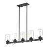 Tahoe 5-Light Outdoor Linear Island Light - Glass Shades, Dimmable, Damp Rated, 42" Length - 4 of 4