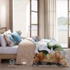 Bebejan Maia Blue 100% Cotton 5-Piece Reversible Comforter Set - 2 of 4