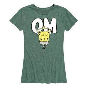 Women's - SpongeBob SquarePants - Yoga Pants Short Sleeve Graphic T-Shirt - 1 of 4