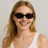 Anna-Kaci Women's Classic Elliptical Small Frame Bow Sunglasses UV400 Protection - 3 of 4