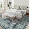 COZONY Vintage Floral Print Mat Rug Carpet, Machine Washable Non-Slip Low Pile Floor Covering for Living Room Bedroom - 2 of 4