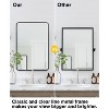Wall-mounted Bathroom Mirror, Aluminum Alloy 0.78" Frame, Suitable for Use as a Dressing Mirror in Bathrooms, Bedrooms, Living rooms - 4 of 4