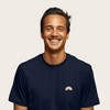 Dalix Rainbow (Glow in the Dark) Embroidered Relaxed Heavy Soft Cotton T Shirt Mens - 3 of 4