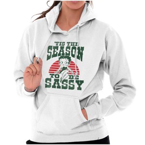 Vintage Betty Boop Season of Sassy Hoodie Sweatshirt Women Brisco Brands - 1 of 4