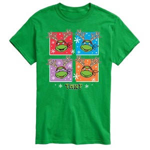 Men's - Teenage Mutant Ninja Turtles - Reindeer Turtles Short Sleeve Graphic T-Shirt - 1 of 4