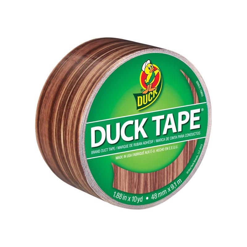 Duck 1.88 in. W X 10 yd L Brown Woodgrain Duct Tape, 1 of 2