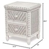Sea Winds Santa Cruz 2 Drawer Nightstand w/ Glass Top - 2 of 4