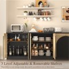 Brafabhome Accent Sideboards Buffet Cabinet with Arched Reeded Door, Modern Credenza Storage Cabinet with Adjustable Shelves for Living Room Bedroom - 2 of 4