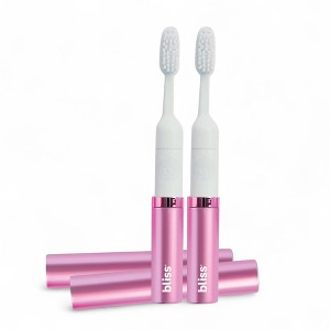 Bliss Electric Travel Toothbrush Set - Portable Sonic Toothbrush with 2 Brush Heads, Protective Cap & Waterproof - 1 of 4