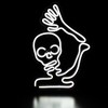 Northlight LED Skeleton Neon Lighted Halloween Wall or Window Decoration - 15" - 4 of 4