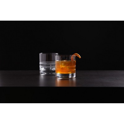 Crafthouse Clear Tritan Crystal 13.5oz Whiskey Glass Set of 4