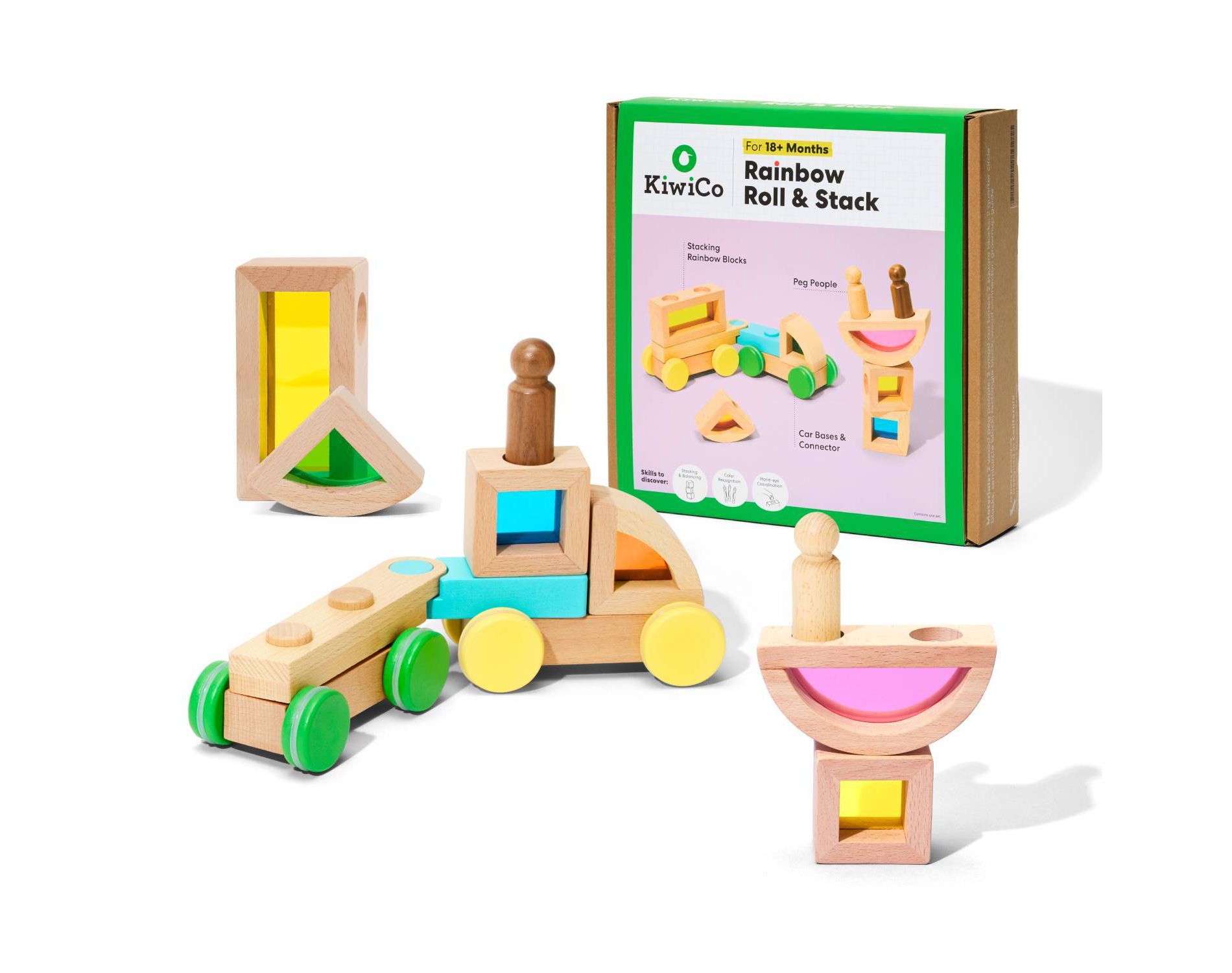 KiwiCo Activity Play Center 18m+ - Rainbow Stack & Roll