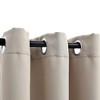vidaXL Blackout Curtains with Rings 2 pcs Beige 37"x84" Fabric - 2 of 4