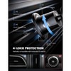 Itopfox Car Phone Holder with Wider Clamp & Metal Hook, Vent Mount for Thick Cases, Compatible with iPhone 17 16 15 14 13 Pro Max & More Smartphones - 3 of 4