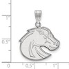 Black Bow Jewelry 10k White Gold Boise State Broncos NCAA Large Pendant - 2 of 3