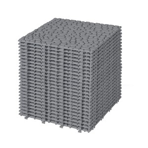 Interlocking Deck Tiles, Outdoor Waterproof & Anti-slip, for Patio, Balcony, Pool Side, Bathroom, Shower, Balcony, Porch - 1 of 4