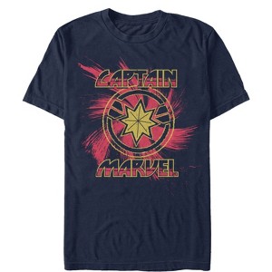 Men's Marvel Captain Marvel Star Symbol Swirl T-Shirt - 1 of 4