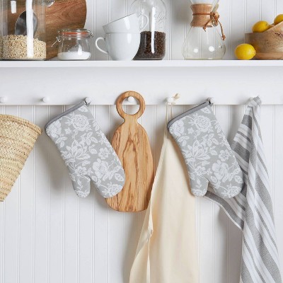 Floral Vine Oven Mitt 2pc Set - Martha Stewart