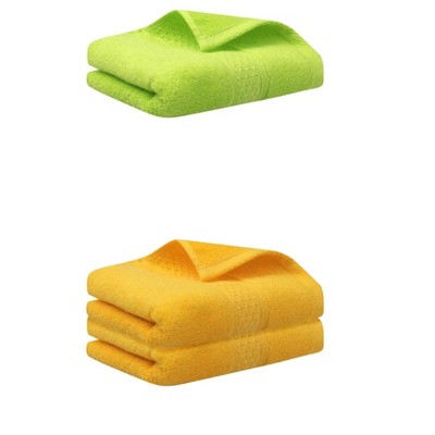 REGALWOVEN 3 Pack Solid Stripe Absorbent Soft Decorative Hand Towels for Bathroom 13" x 30"