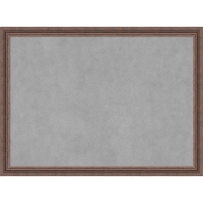 Amanti Art Distressed Rustic Brown Framed Magnetic Board 30 x 22 in.