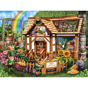 Sunsout Leprachaun House 300 pc  St. Patricks Day Jigsaw Puzzle 29826 - 1 of 4