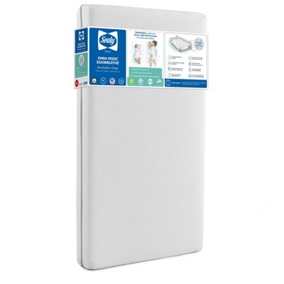Sealy OmniPedic DuoBreathe 2-Stage Crib Mattress - White/Gray