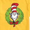 Men's The Cat in the Hat Cat Wreath Short Sleeve Graphic T-Shirt - Yellow - 3 X-Large - 2 of 4