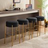 HOMLUX 30" Tall Upholstered Bar Stools Set of 2 Counter Height Dining Bar Chair - 4 of 4