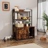 Acekool 52" Cat Litter Cabinet - Hidden Box with Shelves & Scratching Pad - 2 of 4