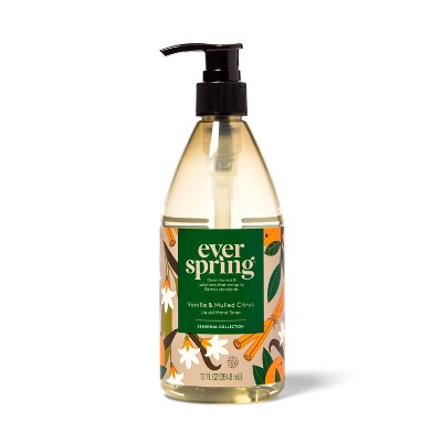 Liquid Hand Soap Vanilla & Mulled Citrus - 12 fl oz - Everspring™