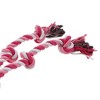 Unique Bargains Knots Shape Dog Chew Rope Rose Red White 1 Pc - 3 of 4