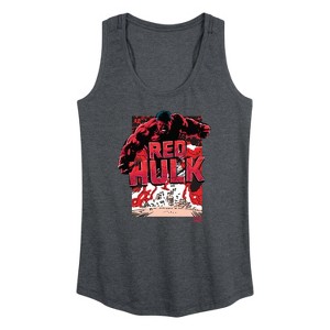 Women's - Marvel - Angry Red Hulk Graphic Racerback Tank - 1 of 4