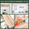 Magnetic Cling Film Dispenser With Slide Cutter Reusable Wall-mounted Wrap Dispenser For Plastic Wrap Tin Foil Wax Paper - 4 of 4