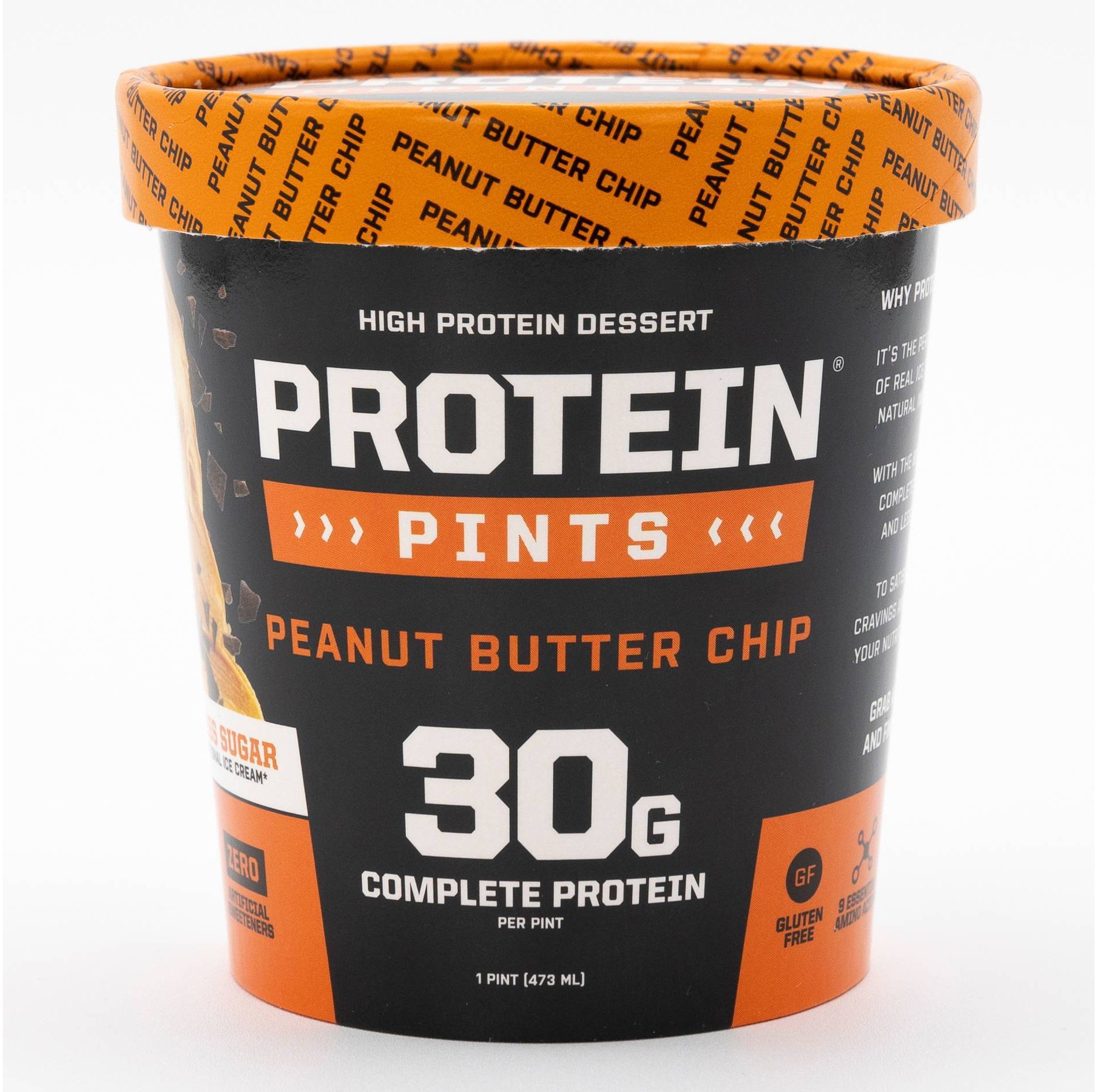 Protein Pints Frozen Peanut Butter Chip High Protein Ice Cream - 16oz