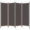 vidaXL 4-Panel Room Divider Anthracite 78.7"x70.9" - 2 of 4