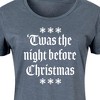 Women's - Instant Message - Twas The Night Before Christmas Graphic T-shirt Dress - 2 of 4